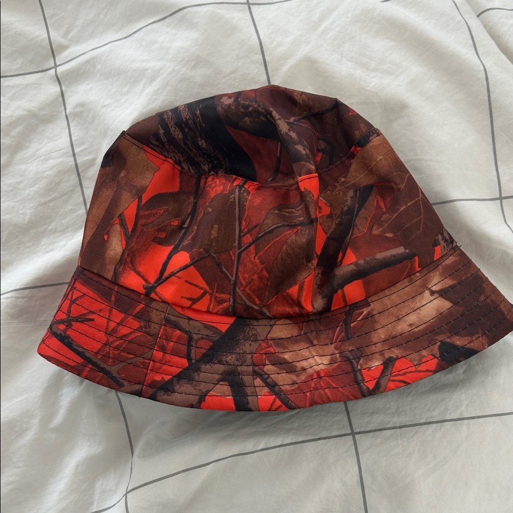 Orange Camouflage Bucket Hat